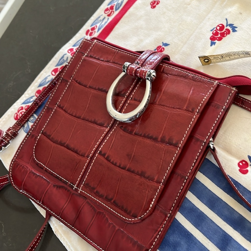 Brighton Crossbody Bag with Leather Material and Silver Hardware - Picture 5 of 5
